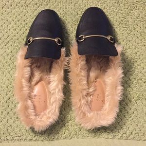 Target furry Slip on Mules